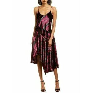 NWT Parker NYC Cordovan Asymmetrical Dress 12